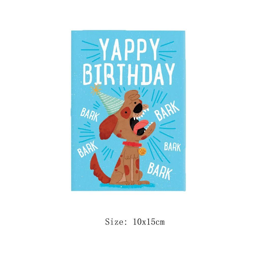 Забавная Музыкальная Бесконечная Звуковая Карточка Собака Квадратная Розыгрыш Открытка Бумажная Собака Музыкальная Открытка