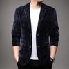 New Middle-aged Men's Corduroy Suit Men's Jacket Casual Dad Wear Single Suit Spring and Autumn Retro Suit Top