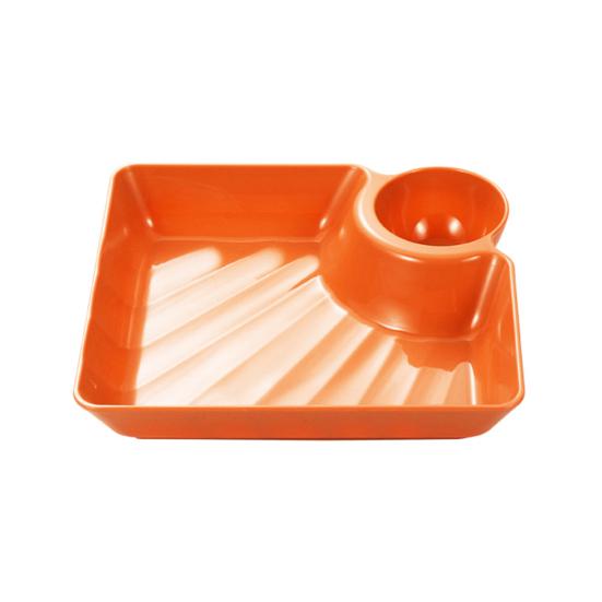 Dumpling Plate with Sauce Dish Design Versatile Easy To Clean Snacks Desserts Sushi Tray Kitchen Tableware