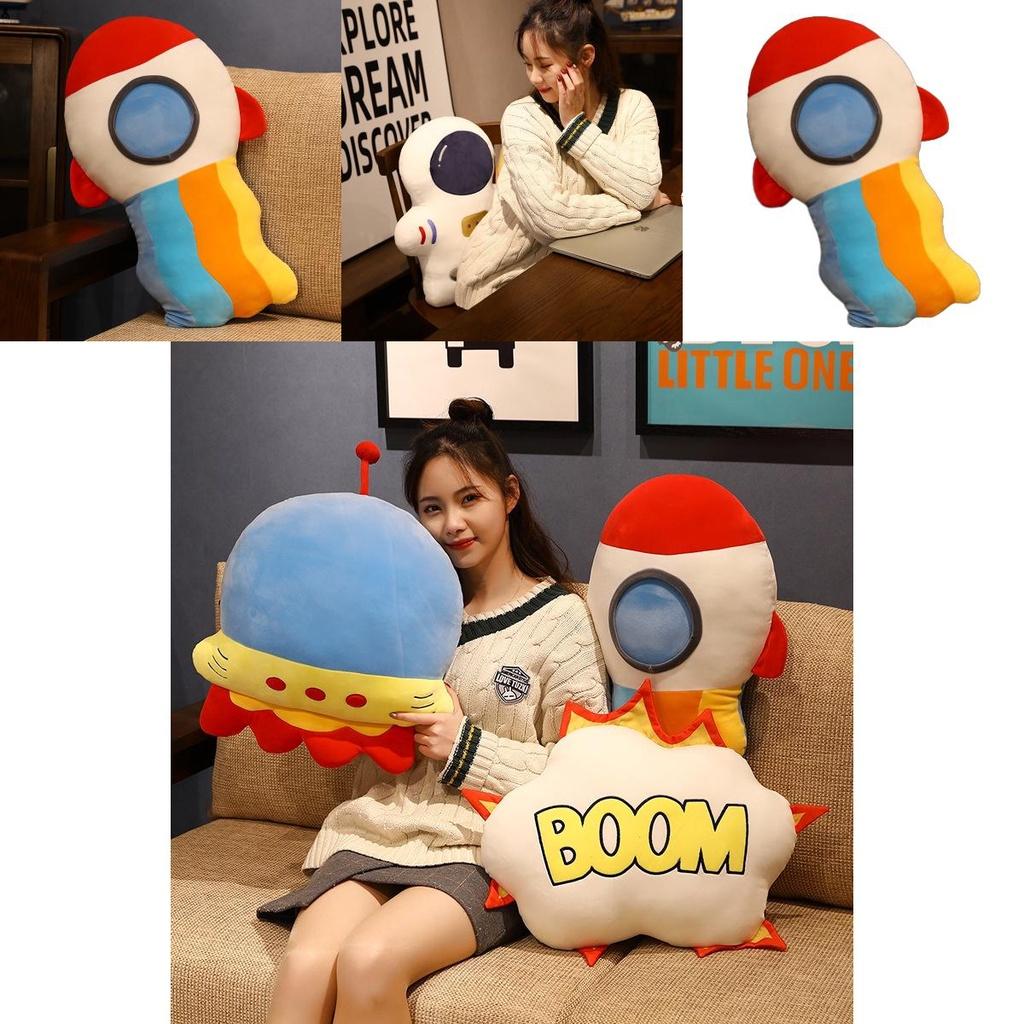 Mars Bomb Plush Spacecraft Pillow For Home Decor