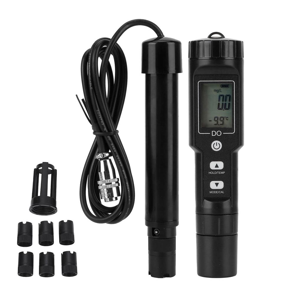 Digital Dissolved Oxygen Meter Detector Water Quality Tester with Temperature Detection