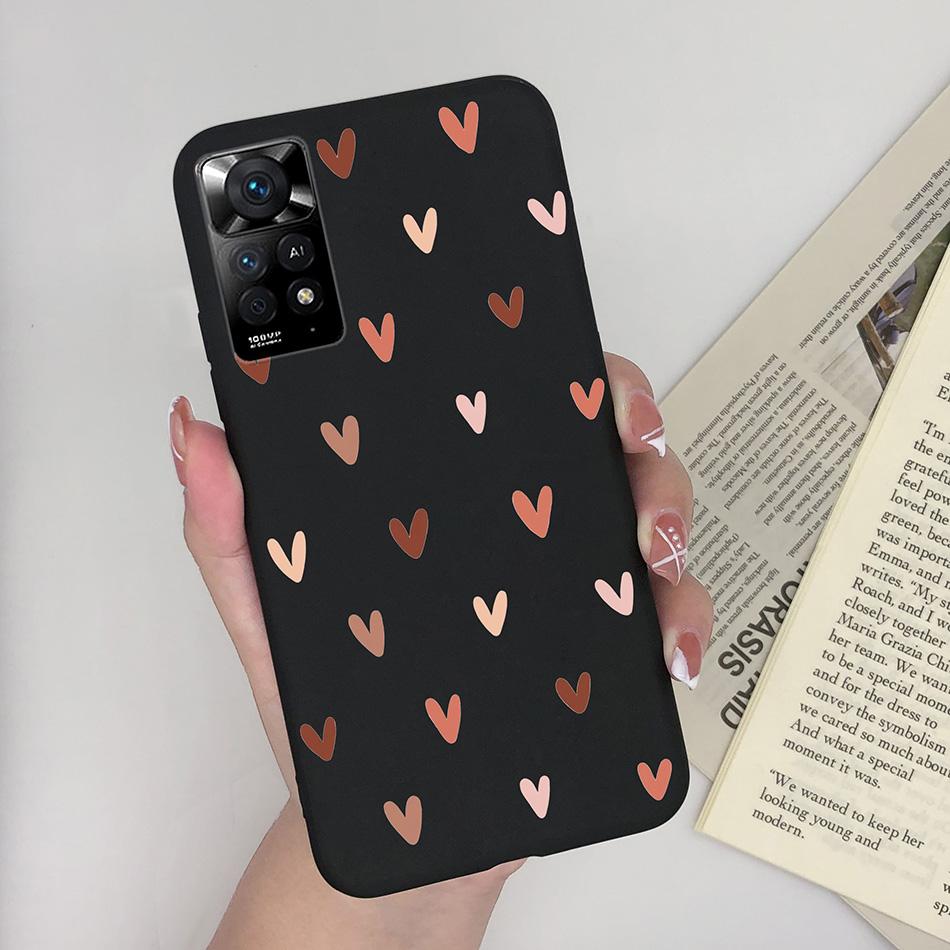Чехол для телефона Xiaomi Redmi Note 11 Pro 4G 5G, милый узор с ромашками, мягкий силикон TPU, задняя крышка Funda для Redmi Note11 11Pro Coque