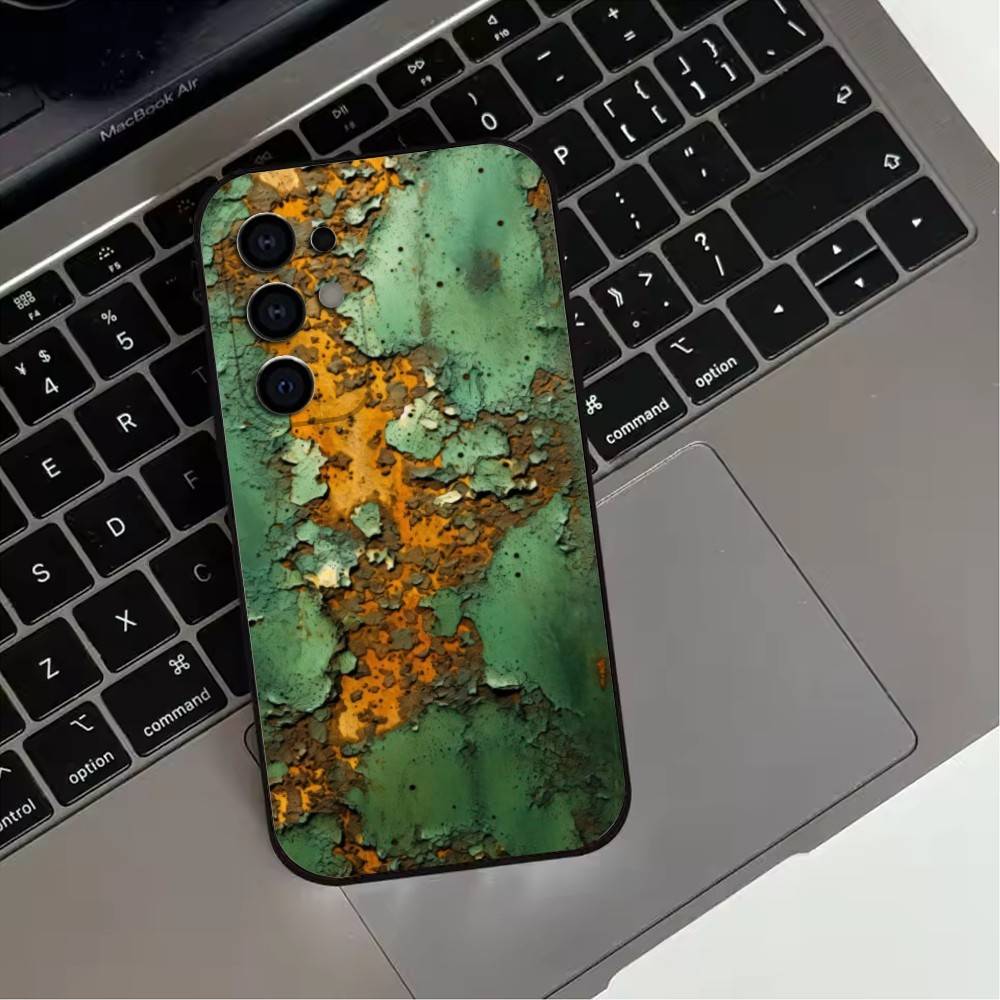 R-Ретро I-Индустриальный S-Стиль R-РжавыйS Чехол для телефона для Samsung S25,S24,S21,S22,S23,S30,Ultra,S20,Plus,Fe,Мягкий силиконовый черный чехол