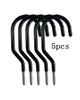3-12Pcs Heavy Duty Bike Hook Black And Red Multi Purpose Metal Screw Hooks For Ladders  Hoses Ropes Garden Tools  Farmhouse