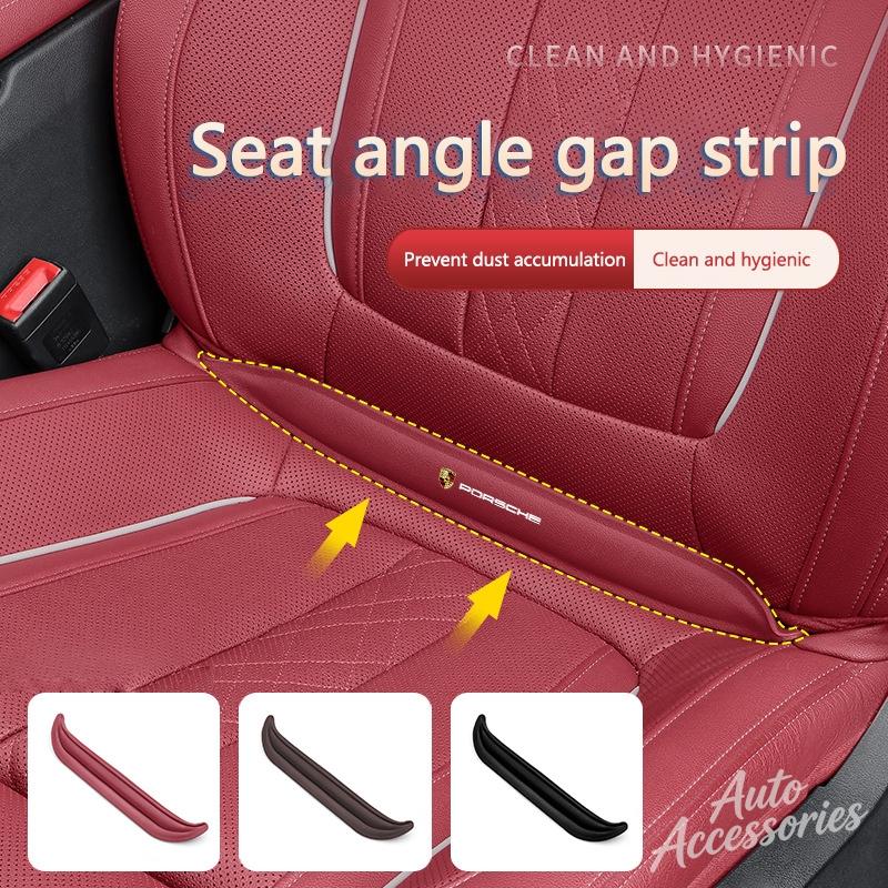 Leather Car Seat Gap Filler Auto Gap Dustproof Protector For Porsche 911 Cayenne Cayman Panamera Macan Taycan Boxster Carrera-GTEL1