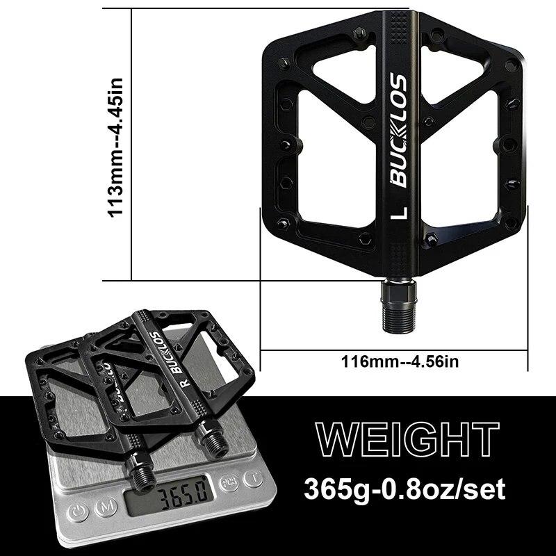 Велосипедные педали BUCKLOS с герметичным подшипником, педаль платформы MTB для велосипеда, горный нейлоновый велосипед, плоские педали 9/16 дюймов, часть шоссейного велосипеда MTB