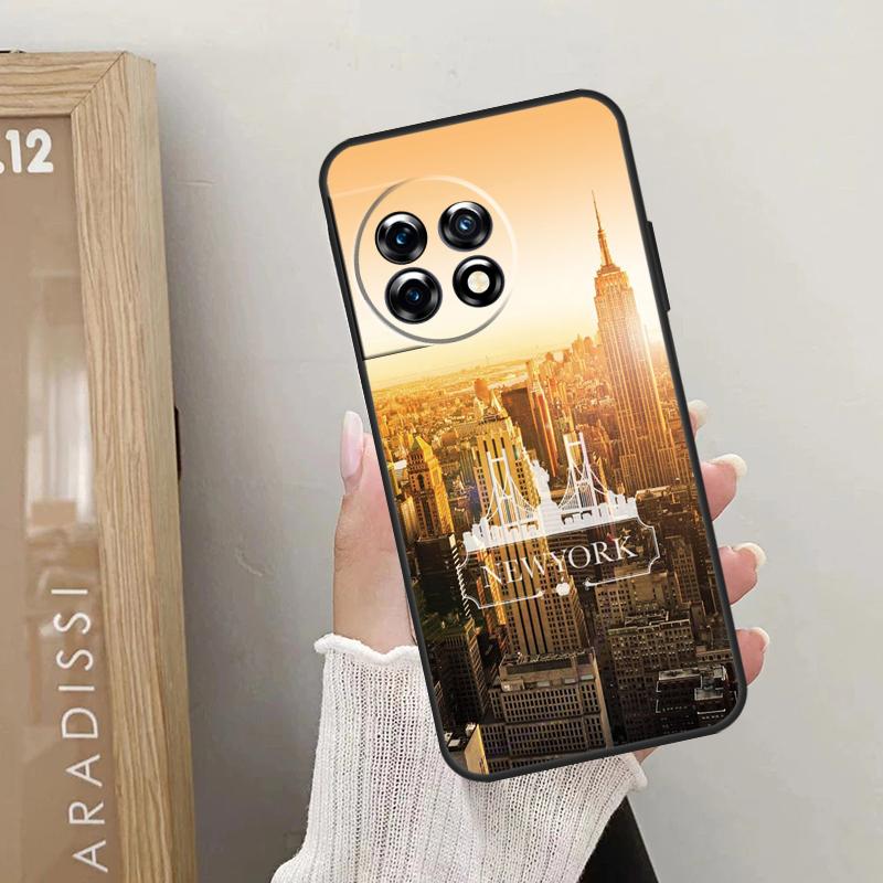 Чехол New York City для OnePlus 10T 10R 12R 9R 8T 12 11 9 10 Pro Nord CE 2 3 Lite CE4 2T N10 N20 N30
