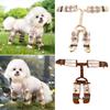Adjustable Dog Four-Legged Pants Reflective Stripe Dog Jumpsuit Shoes  Rainy Snowy