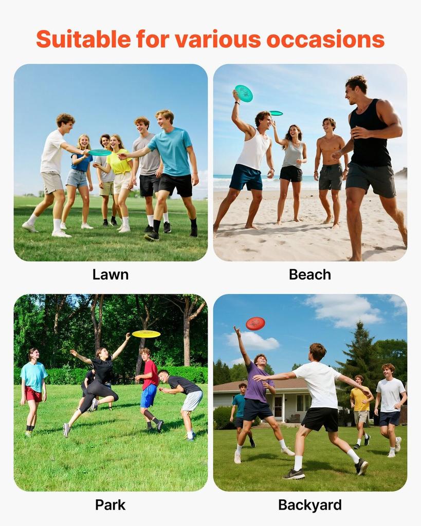Disc Golf Set, 6 PCS Flying Discs for Beginners, Disc Golf Starter Set, with Putter, Mid-Range, Driver, Including Mini Marker, Portable Backpack, for
