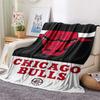 Фланелевое одеяло с принтом Chicago Bulls Высококачественное Теплое Удобное Покрывало для Всех Сезонов Идеально для Подарков Декор Дома