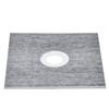 Shower Curb Kit, 914x914mm Shower Pan Kit with 160mm Central Drain, Lightweight EPS Shower Installation Kits with 2 Waterproof Cloths, Shower Pan