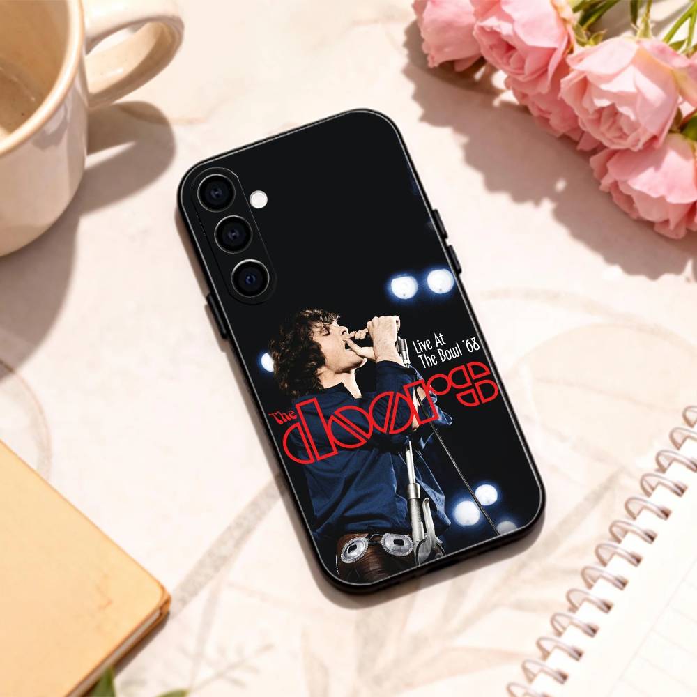 Psychedelic rock The Doors phone Case For Samsung Galaxy A73,A72,A71,A70,A53,A52,A51,Others Soft Black Shell