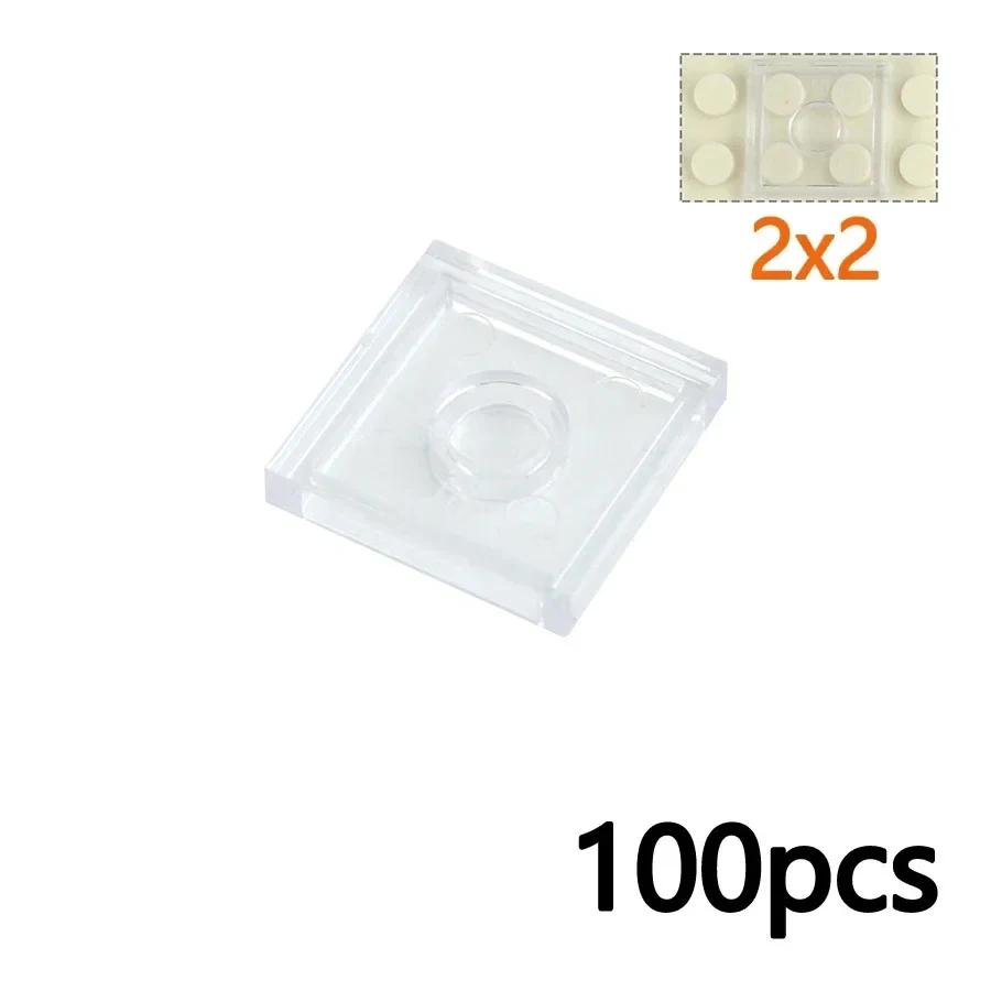 MOC Transparent Bulk Bricks 1x1 2x4 1x4 Clear Building Block Wall Panels and Baseplates