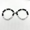 2Pcs Colorful Beaded Bracelets Stackable Star Shapes Pendant Handchain Valentine's Day Bangles Jewelry Trendy Accessory