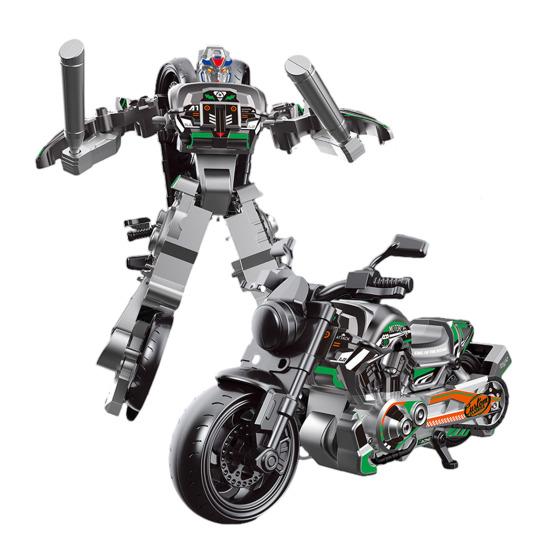Transforming Robot Motorcycle Toy Movable Joints Educational Transformable Motorbike Deformation Robot Model Toddlers Boys Birthday