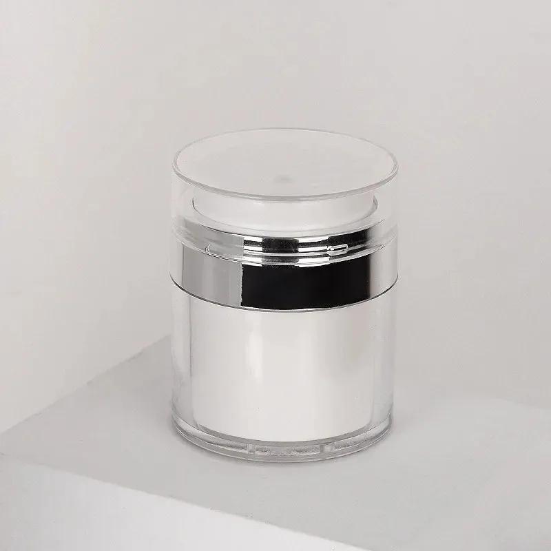 1 шт. 15/30/50 г безвоздушная банка с помпой пустая акриловая бутылка для крема многоразовый косметический контейнер простой в использовании портативные дорожные инструменты для макияжа