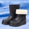 Женские сапоги из ЭВА, резиновые сапоги с зимним хлопком и резиновой подошвой для мойки автомобиля, мужские зимние сапоги, нескользящие сапоги для рыбалки и водных видов спорта