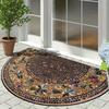 Ethnic Style Door Mat Non-Slip Welcome Mat New Semi-Circular Carpet  Home Decorative