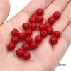 Хрустальные стеклянные бусины красного цвета, свободные бусины для браслета, ожерелья, аксессуары для изготовления ювелирных изделий своими руками