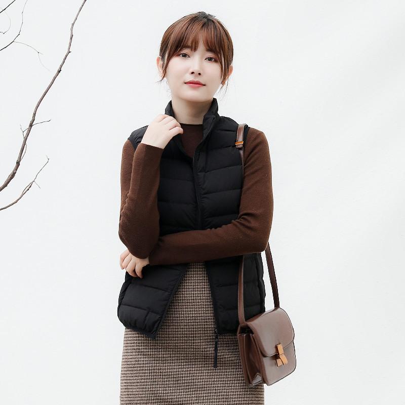 Женский флис женский жилет со стойкой воротником бесшовный резиновый пуховик жилет большого размера куртка осень и зима