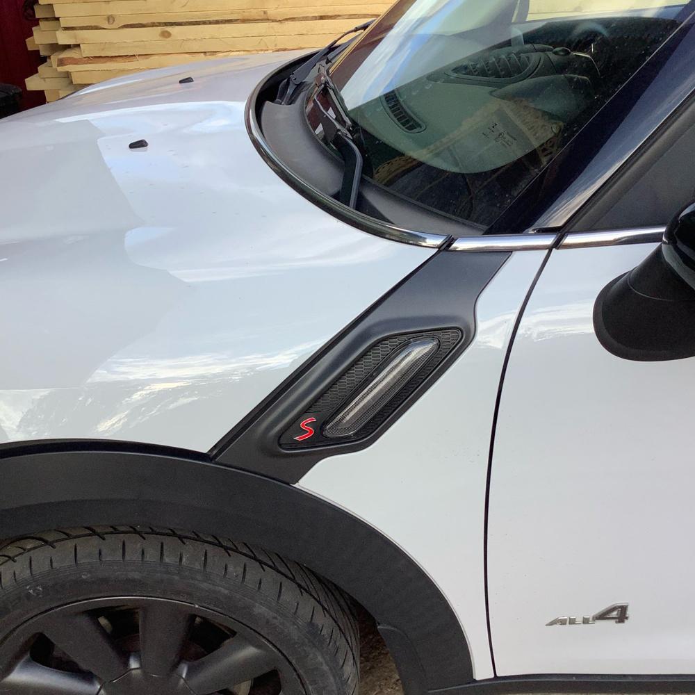 Светодиодный плавный указатель поворота, динамический светодиодный боковой габаритный фонарь, 12 В, боковой повторитель, панельная лампа для BMW, Mini Cooper R60 R61