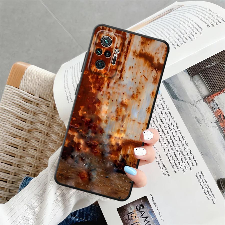 Чехол-бампер Rust Marks для телефона Xiaomi Redmi Note 9s 12S 10S 11 13 12 Pro Plus 10 9 8 Pro 11S