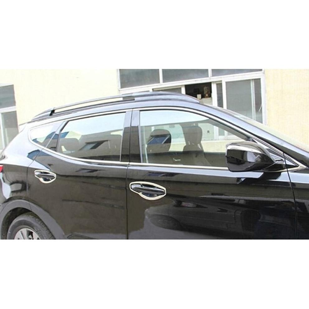Для Hyundai Santa Fe IX45 2013-2015, Хромированные накладки на чаши ручек боковых дверей из АБС-пластика, Накладки для автомобиля, Внешние аксессуары