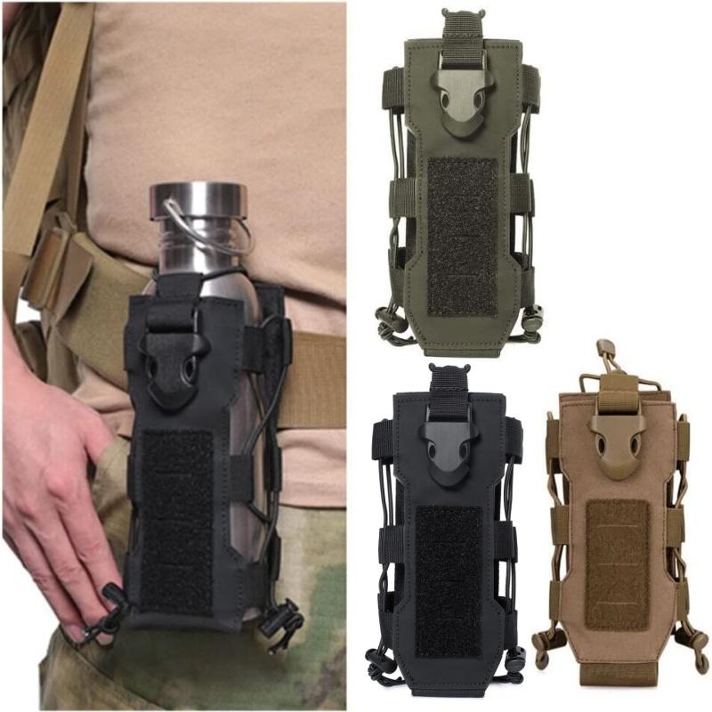 Тактическая Сумка-Рация Molle Многофункциональная Сумка для Бутылки Воды для Кемпинга и Пешего Туризма Рюкзак для Охоты Подставка для Бутылок Туристическое Снаряжение