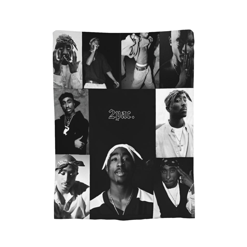 Poetic Justice Flannel Blankets Tupac 2pac Hip Hop Singer Fashion Throw Blanket for Home Rug Piece,