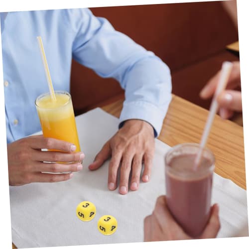 Sewroro 12pcs Number Dice Props Board Game Accessories Number Dice Math Learning