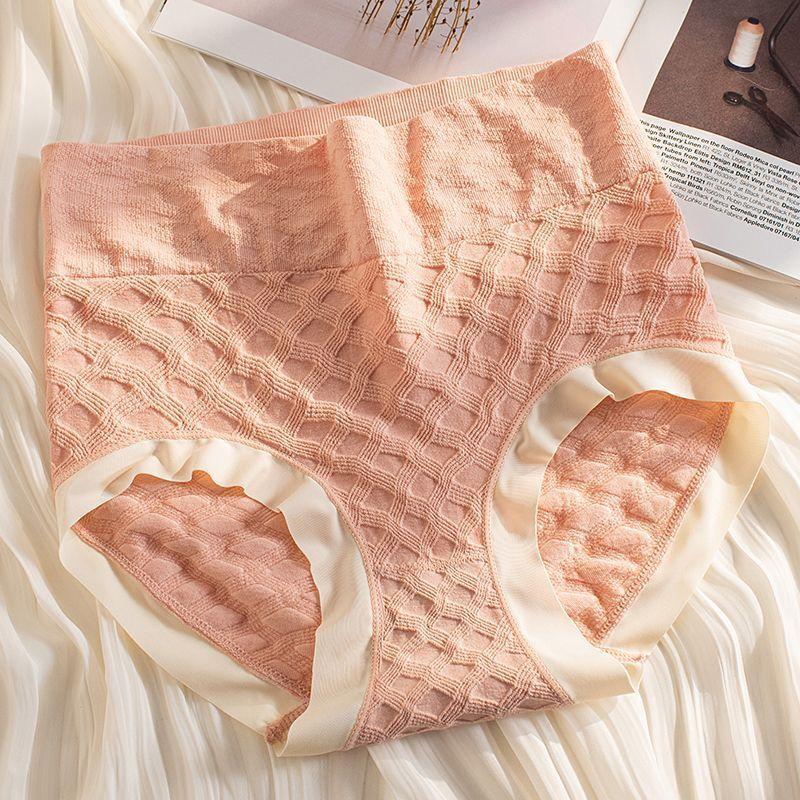 Untouched Underwear for Women Breathable for Girls Mid To High Waist Waist Cinching Hip Lifting Plus Size Women's Triangle Pants with A Headband