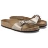 Birkenstock Сандалии Madrid из кожи с металлическим эффектом 1020632
