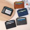 Маленький Мини Дорожный Кошелек-Держатель для Кредитных Карт из ПУ Кожи с Окошком для ID, Чехол-Обложка для Визиток для Мужчин и Женщин
