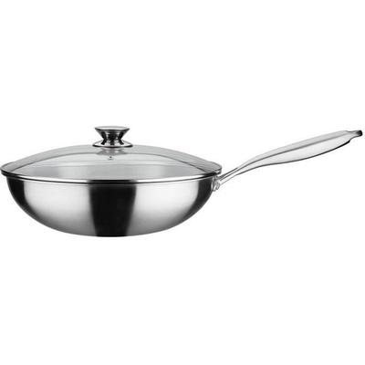 Профессиональный вок - - 32 см - Индукционный - Массивная нержавеющая сталь