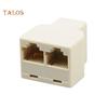 Talos PC House 1-2-полосный двойной гнездовой сетевой адаптер Cat6/5/5e RJ45 Lan Ethernet