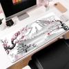 Ink Cherry Blossom Mouse Pad Large Office Desk Pad Life Black and White Series Mouse Pad Rubber Non-slip