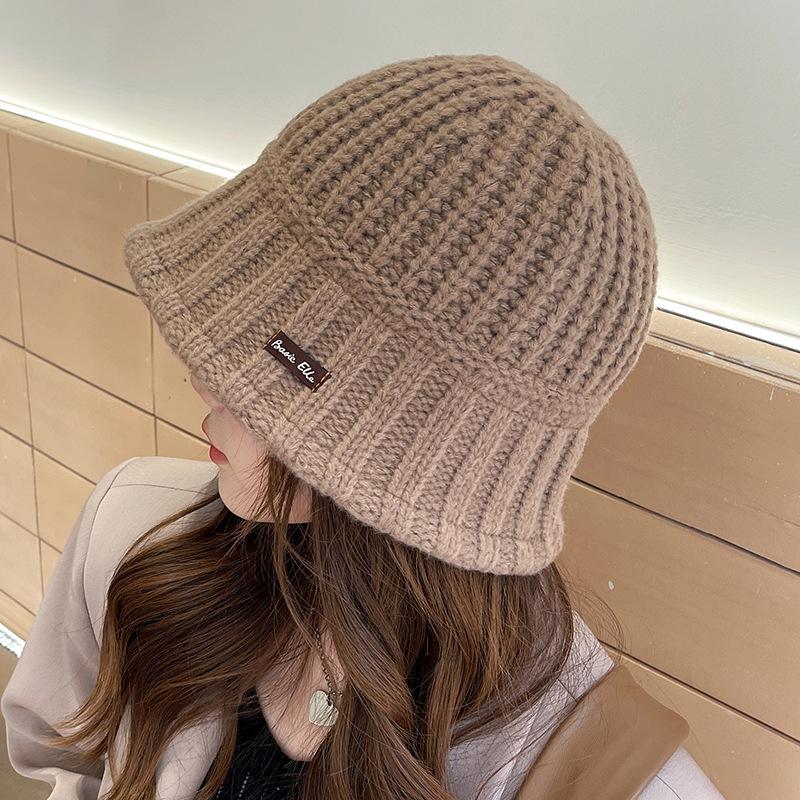 Корейская шапка рыбака осень/зима корейская толстая игла ретро вязаная шапка-тазик японская модная теплая шапка
