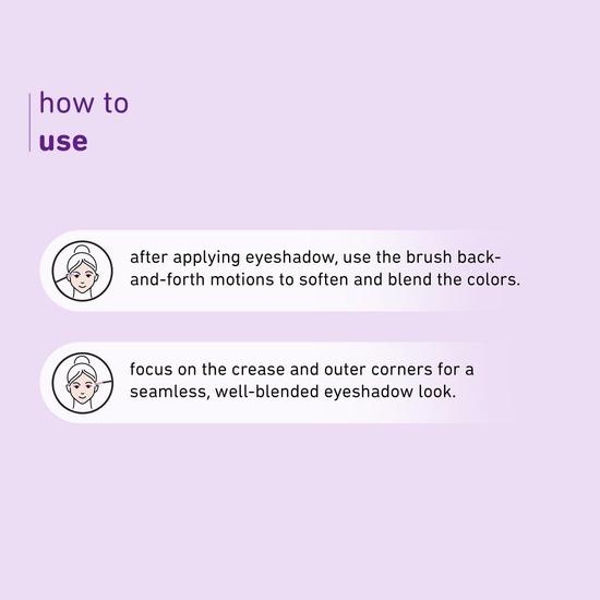 Кисть для нанесения теней Plum Soft Blend Eyeshadow Patting Brush | Ультрамягкая щетина | Безупречное нанесение | Легко набирать | 05