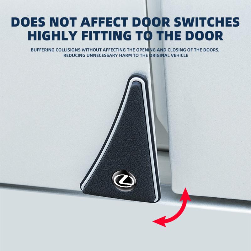 2PCS Car Badge Scratch Guard Anti-collision Door Corner Cover For Lexus F-SPORT ES RX NX LS UX LM LX GX LC RZ IS CT GS RC HS SCBW3