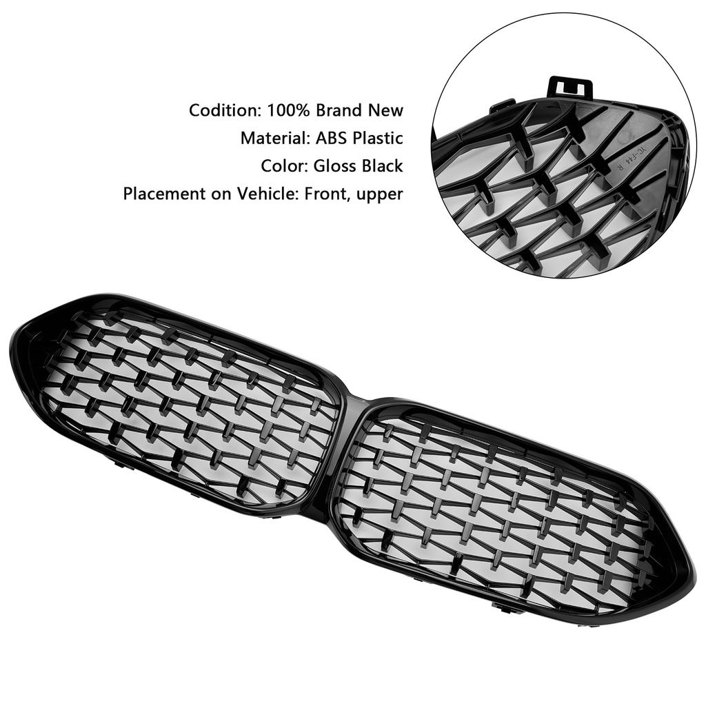 Глянцевая черная передняя решетка радиатора подходит для BMW 2 серии F44 2020-2023 купе M Diamond