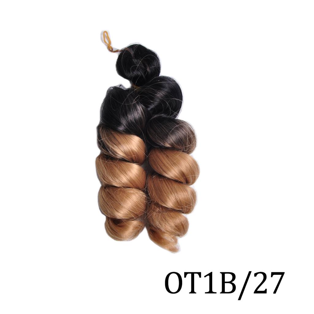 Synthetic Loose Wave Spiral Curl Braids Hair Extensions 12inch Spiral Curls Braids Hair Pre Stretched French Curls Braiding Hair
