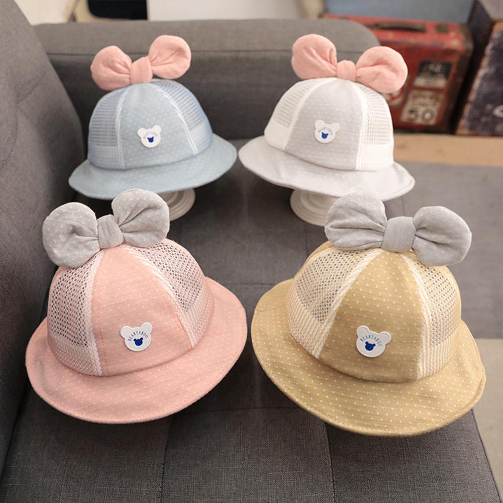 For 1-2 Years Old Caps Infant Toddler Hats Lovely Ear Bucket For Girls Boys Sun Hat