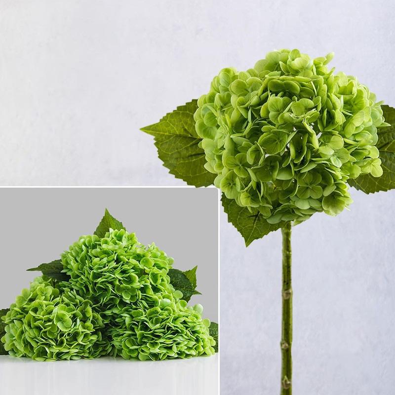 1 шт. Real Touch высококачественные увлажняющие искусственные цветы шелковые гортензии букет искусственные цветы большая гортензия
