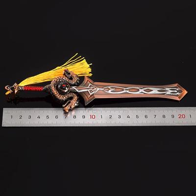 21,5 см Модель оружия World of Warcraft Ашканди Двуручный меч Братства Игрушечный меч Косплей Реквизит Металл Подарки для мальчиков Коллекционное