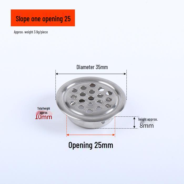 Stainless Steel Ventilation Mesh Cover for Cabinets and Wardrobes