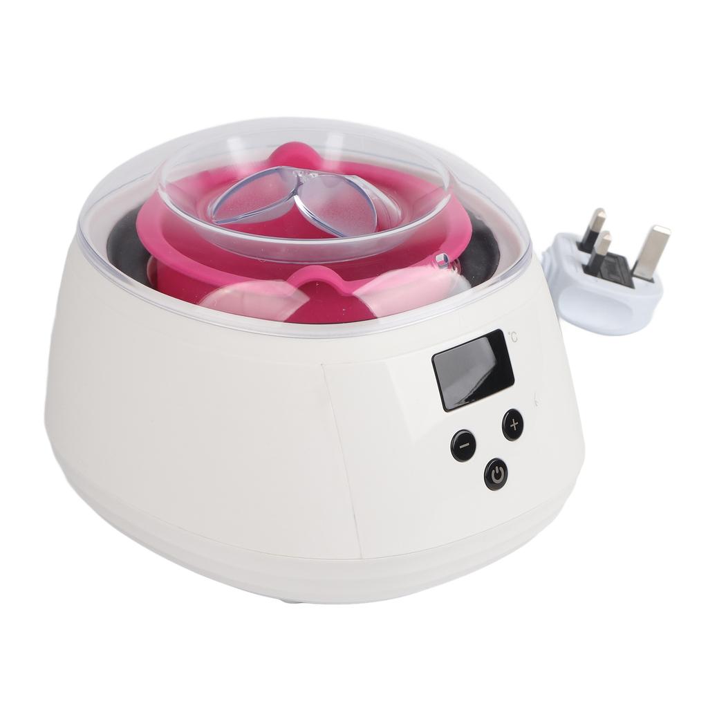 Набор для нагрева воска, набор для удаления волос, белый воск, набор с 4 пакетиками, твердые восковые бобы для ног и лица 100‑240 В