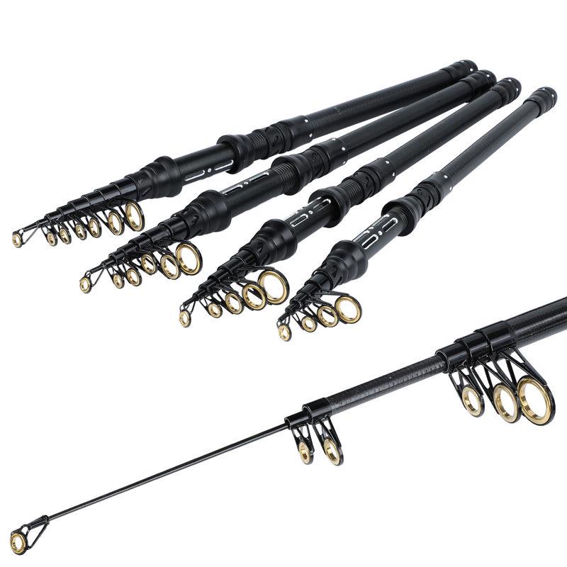 Удочка 24 тонны, легкая телескопическая удочка из углеродного волокна с направляющими кольцами из нержавеющей стали