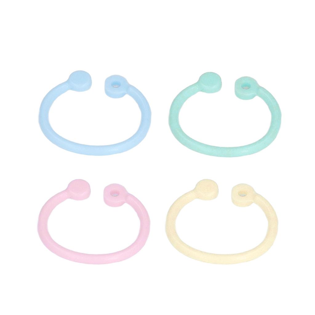 160 шт. колец из полиэтиленового материала, легкое широкое применение, кольца для книг, ключей, документов