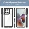 For Motorola Moto G66Y Case Moto G66J G66Y Cover TPU Border Acrylic Backplane Bumper Protective Phone Cases On Moto G66J Funda