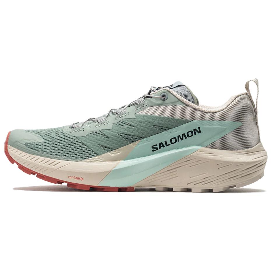 SALOMON Sense Ride 5 Удобные Легкие Нескользящие Прочные Кроссовки с Низким Верхом Женские кроссовки Зеленый Белый L47212300